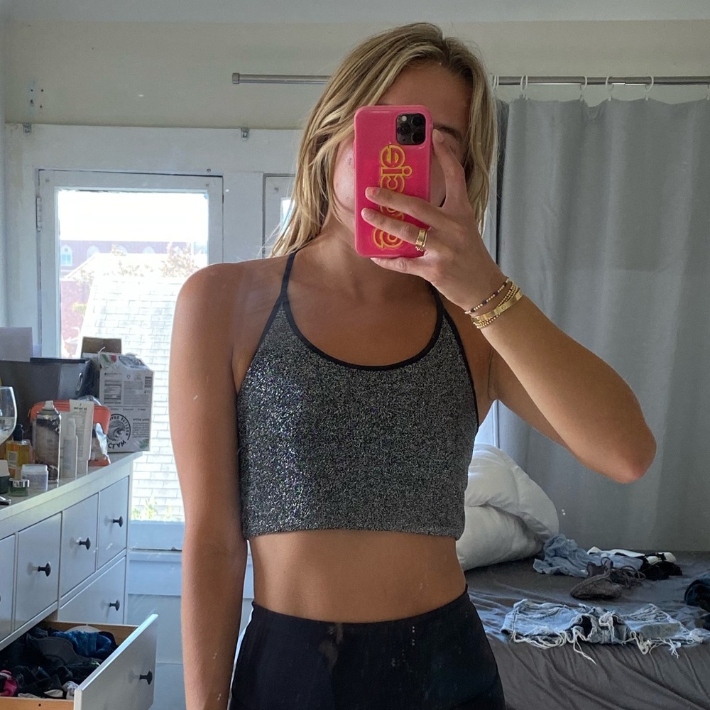 BB Dakota Sparkle Crop Activewear Bra